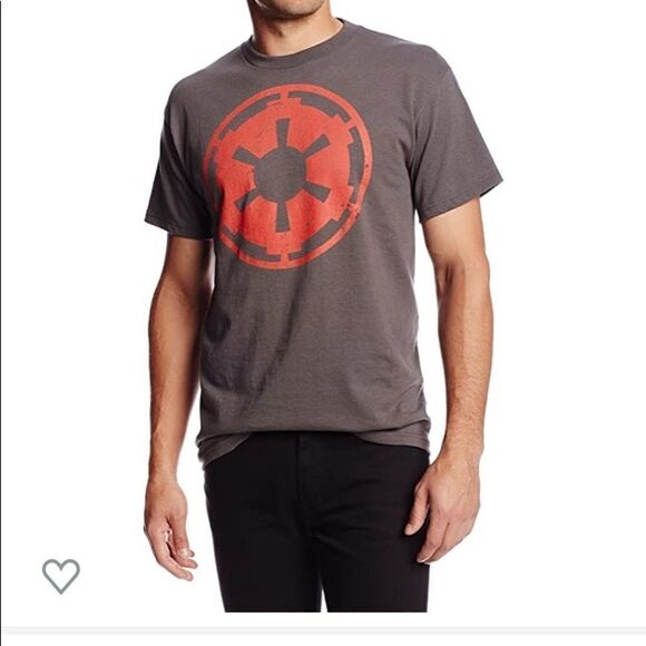 Star Wars Empire Emblem Falcon T-shirt XL Gray/Red - Picture 3 of 14